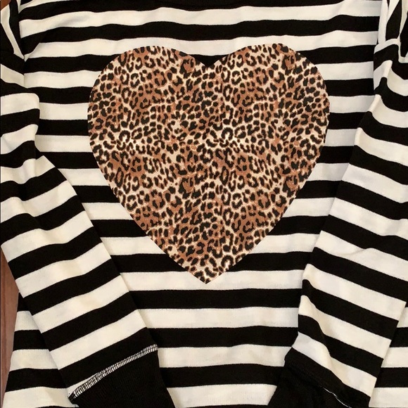 Stripes and Leopard  Heart - Picture 3 of 3